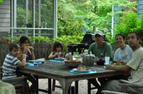 Almoço em família, em Princeton Junction, em New Jersey - EUA